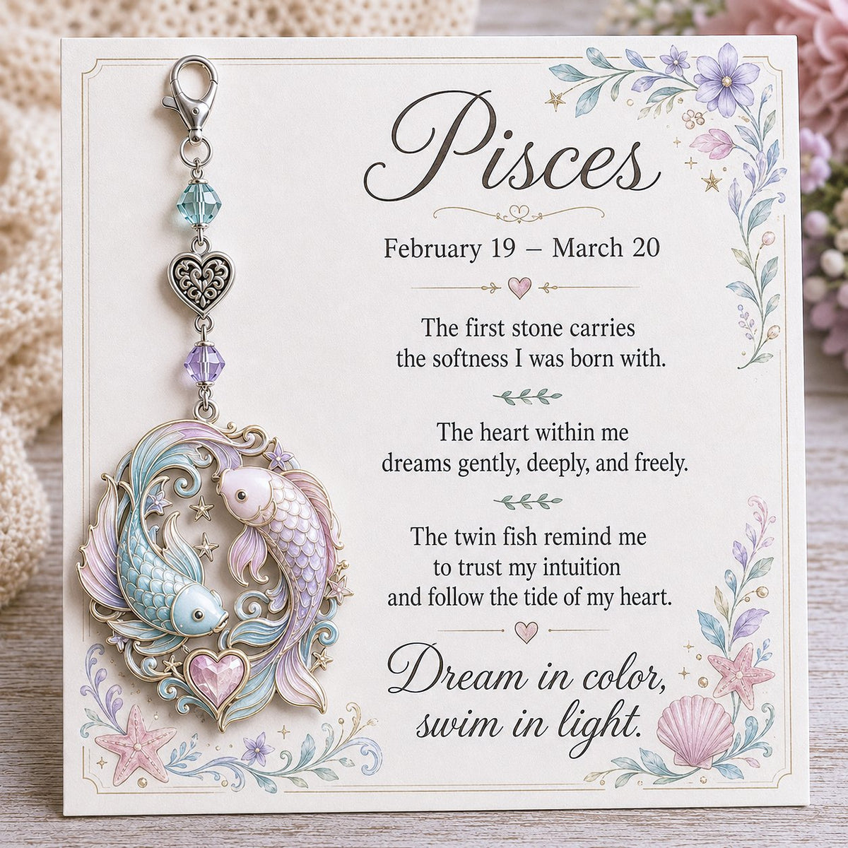 🎅🎅 2026 Christmas Gift 50% Off--✨ Commemorative keychains and cards featuring the birthstones of the 12 zodiac signs