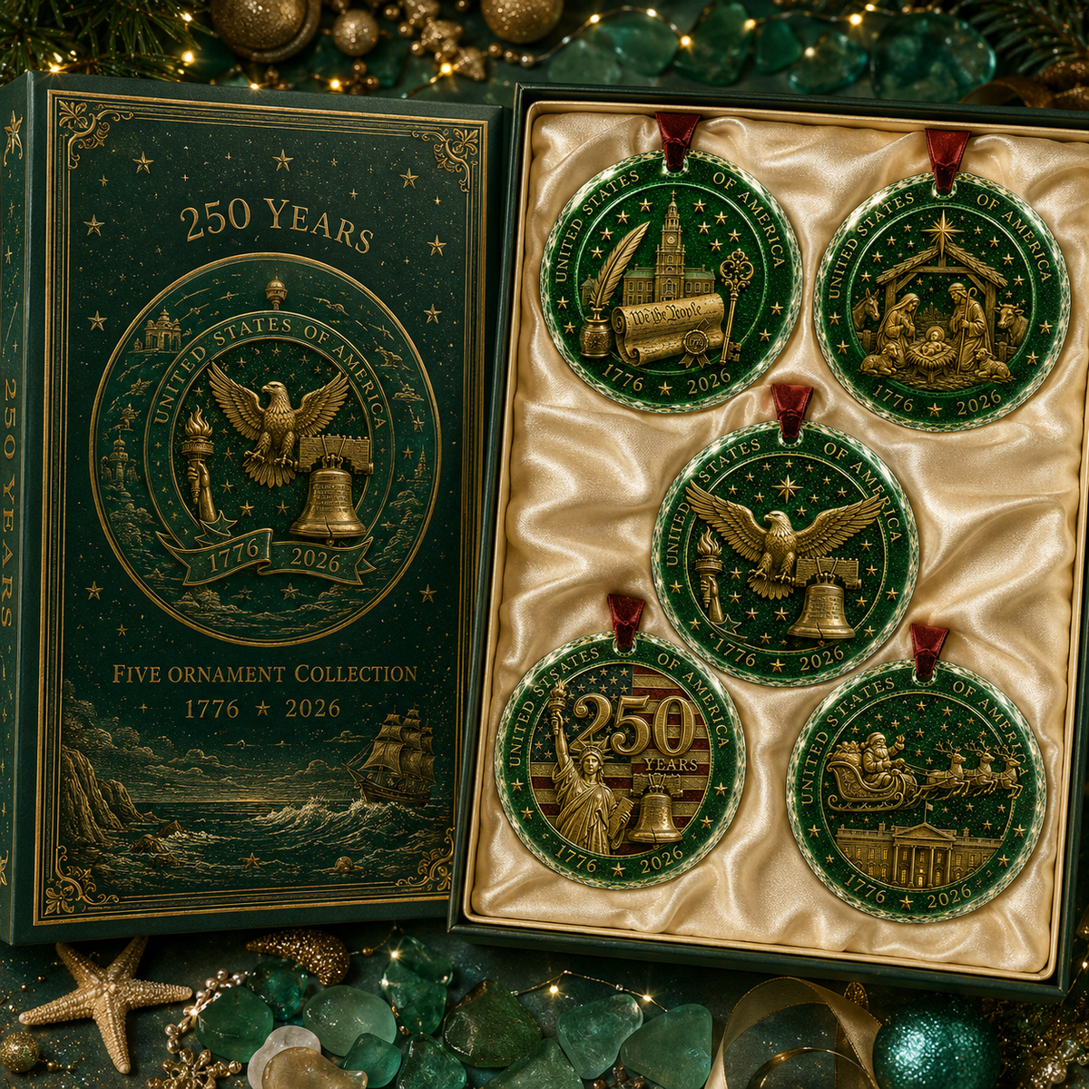 ๐
๐
2026 Christmas Gift 50% Off--Celebrate 250 Years of America ๐บ๐ธ | 2026 250th Anniversary Christmas Ornament โ A Meaningful Patriotic Keepsake & Holiday Gift