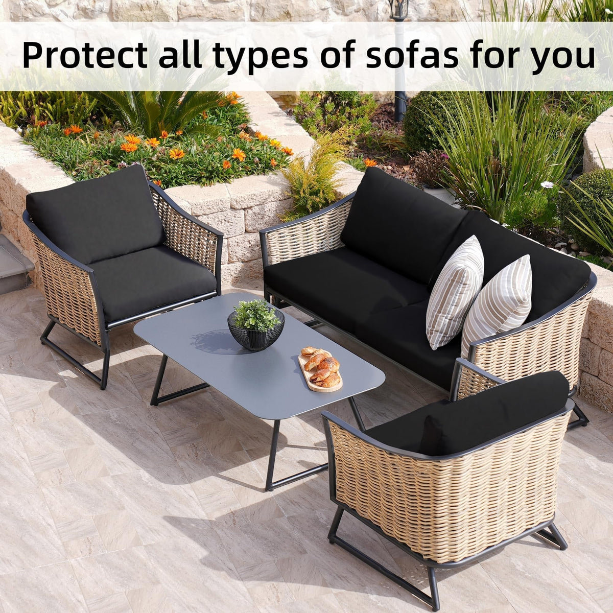 ๐ช Stretch Sofa Cushion Covers Set (4 / 8 / 12 PCS)