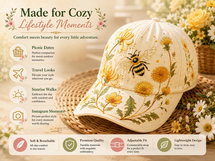 🎅 🎅 2026 Christmas Gift 50% Off--🌸🌿Garden Morning Cap (✨2026 Limited Edition)