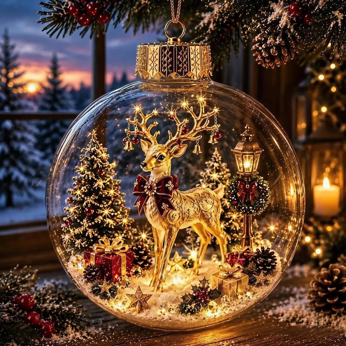 ๐
๐
2026 Christmas Gift 50% Off--Glowing Christmas Diorama Ornament