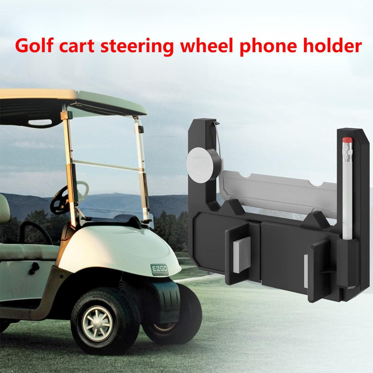 🌟⛳ - Golf cart steering wheel phone holder