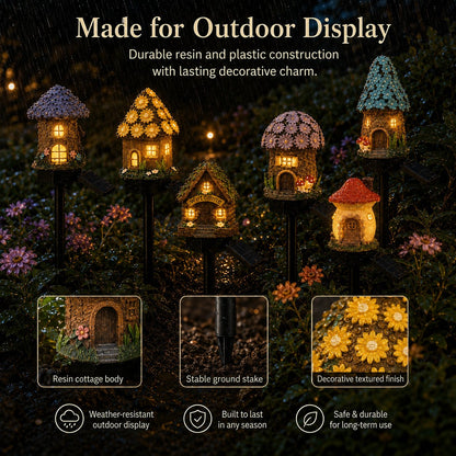 🍄Solar Fairy-Tale Mushroom Cottage Garden Light