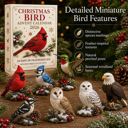 🎅🎅 2026 Christmas Gift 50% Off--🐦🎄 Christmas Bird Advent Calendar 2026 – 24 Days of Feathered Joy 🎁✨