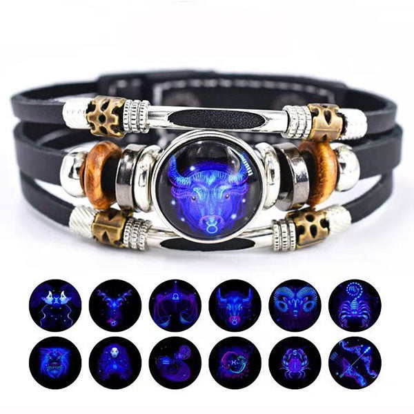 ⚡️Limited Time 55% OFF Today - 🔯Astrological Sign Luminous Bracelet Super Bright In The Dark