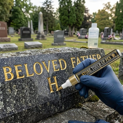 🖋️Golden Tombstone Marker Pen for Restoring Faded Grave Inscriptions