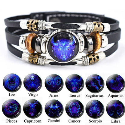 ⚡️Limited Time 55% OFF Today - 🔯Astrological Sign Luminous Bracelet Super Bright In The Dark