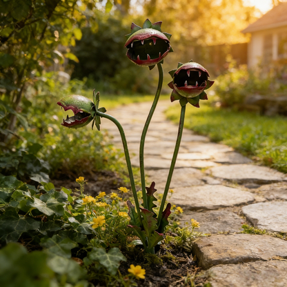 🪴🪴Whimsical Metal Carnivorous Plant Garden Stake