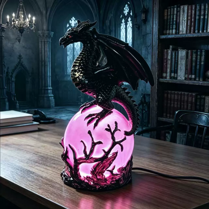 🔥 TODAY ONLY 70% OFF – Gothic Dragon Orb Lamp, Mystical Table Light