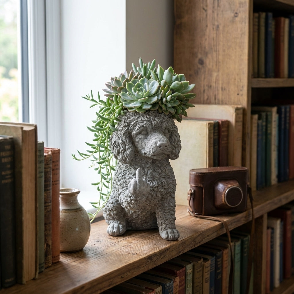 Funny French Bulldog Planter – Your Plants Just Got Attitude 🌿🐶