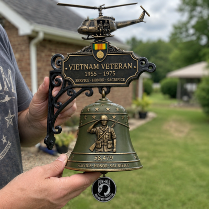 🔔 Last Day Promo: 50% OFF -Vietnam Veteran Tribute Wall Bell