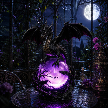 🔥 TODAY ONLY 70% OFF – Gothic Dragon Orb Lamp, Mystical Table Light