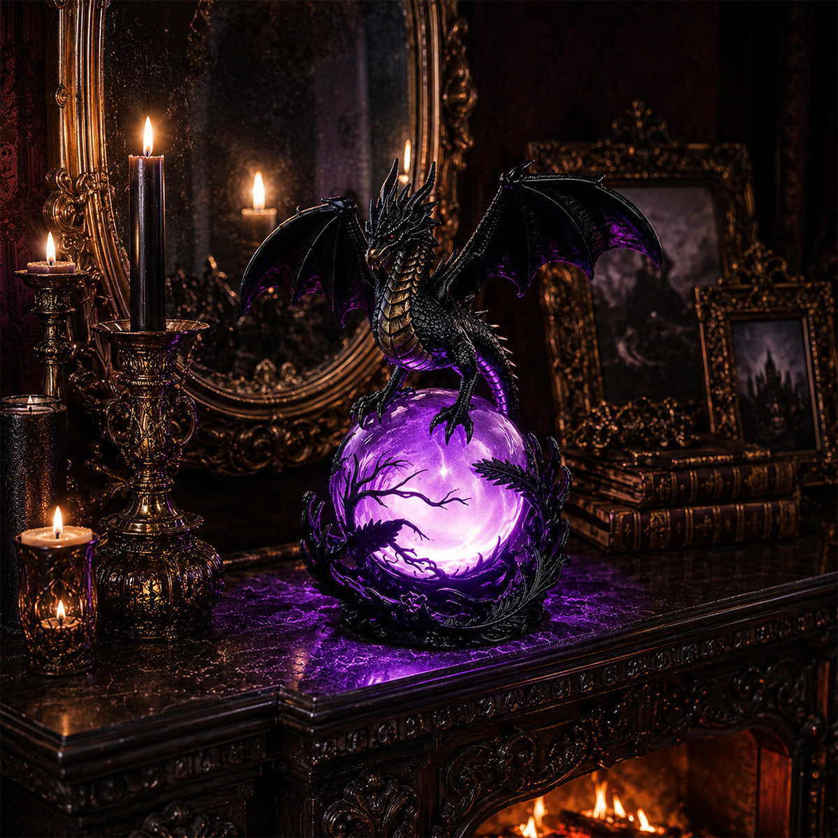 🔥 TODAY ONLY 70% OFF – Gothic Dragon Orb Lamp, Mystical Table Light