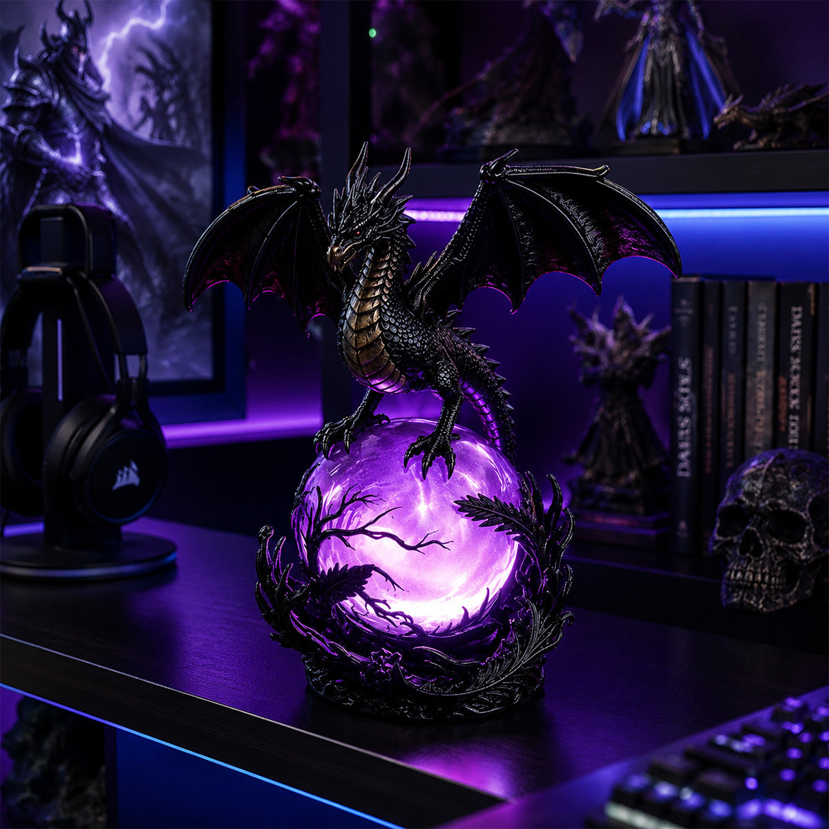🔥 TODAY ONLY 70% OFF – Gothic Dragon Orb Lamp, Mystical Table Light