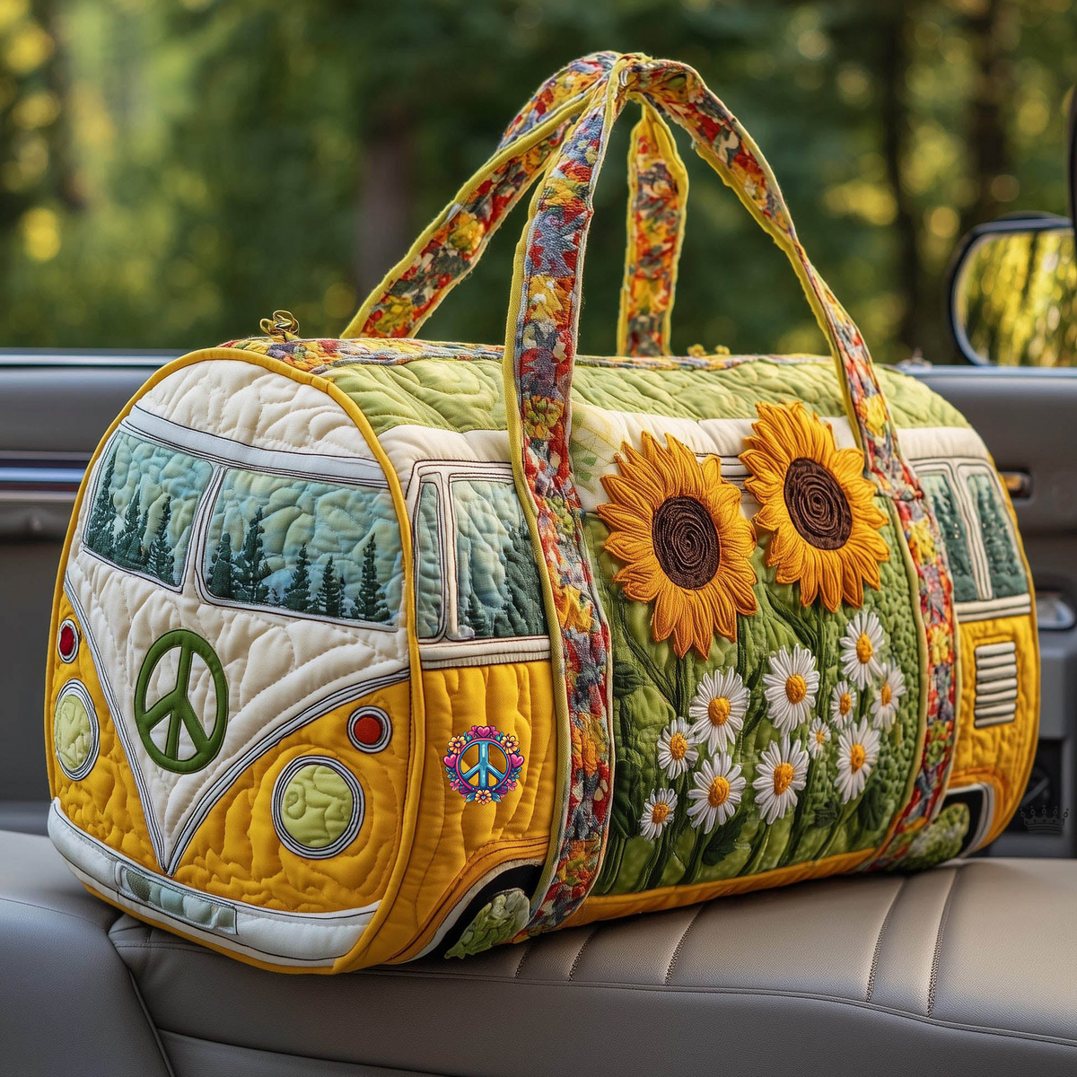 🔥LAST DAY 50% OFF-Hippie Van Quilted Duffle Bag✨