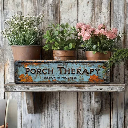 🏡Summer Sale 50% OFF🔥Country-style "Porch Healing" Metal Sign