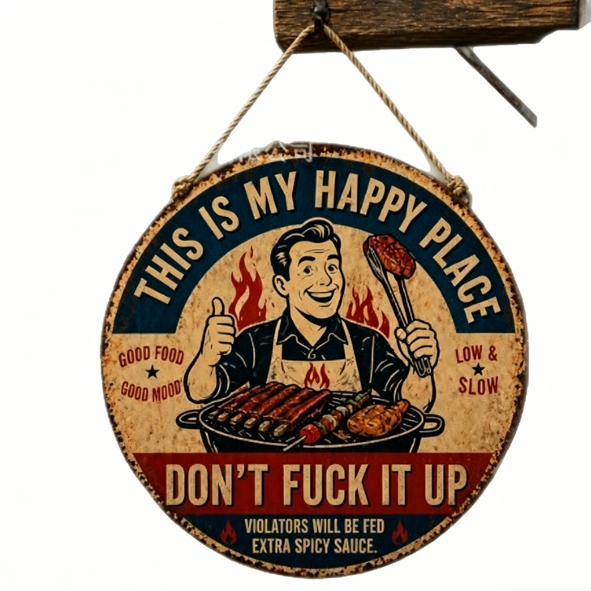 🌿🌿"This Is My Happy Place" Garden Metal Sign