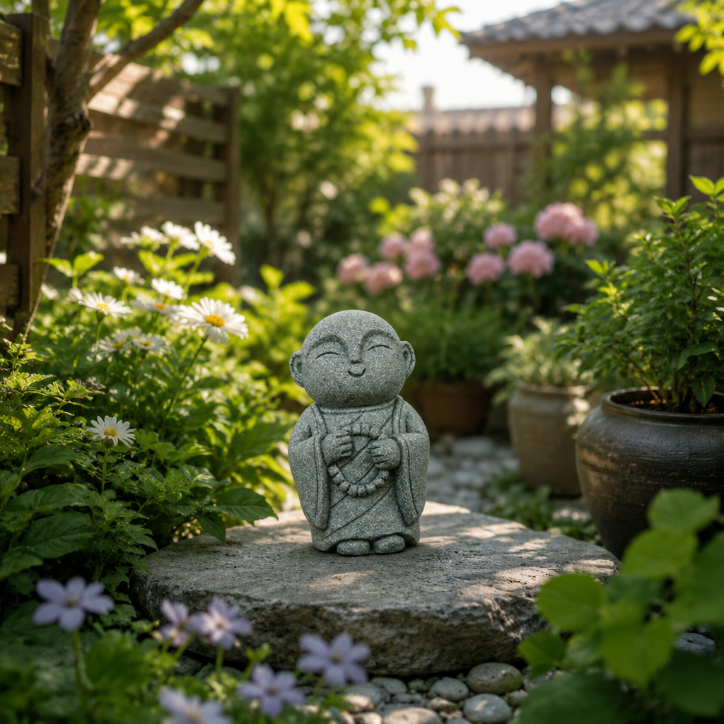 🧘🧘Summer Sale 50% OFF🔥Handcrafted Mini Stone Zen Jizo Statue