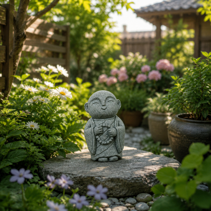 🧘🧘Summer Sale 50% OFF🔥Handcrafted Mini Stone Zen Jizo Statue