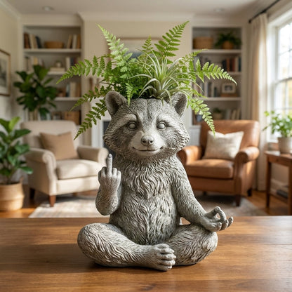 🌿🌿Raccoon Planter — Instantly Infuse Your Plants with Personality 🌿