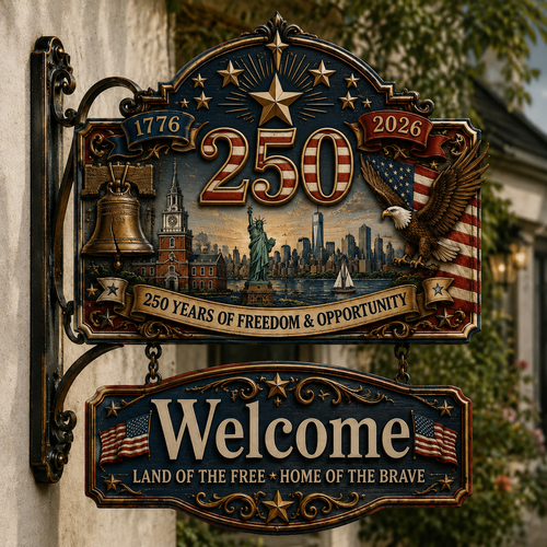 🔥🔥Last Day 49% OFF🔥 - USA 250th Anniversary Welcome Sign
