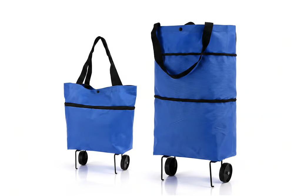 🛒 Large-capacity folding push-pull shopping bag - The perfect choice for large-scale shopping trips