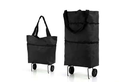 🛒 Large-capacity folding push-pull shopping bag - The perfect choice for large-scale shopping trips