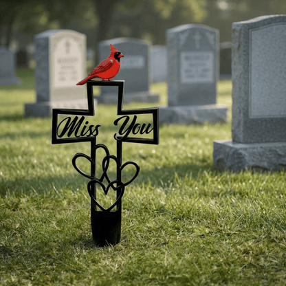 🐦LAST DAY 49% OFF -💖💖Metal Cemetery Memorial Plaque for Remembrance✝️