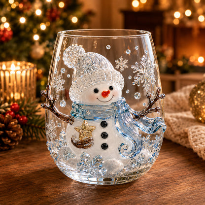 🎅🎅Magical Christmas Glass Cup Collection – Santa, Reindeer, Snowman & Christmas Tree