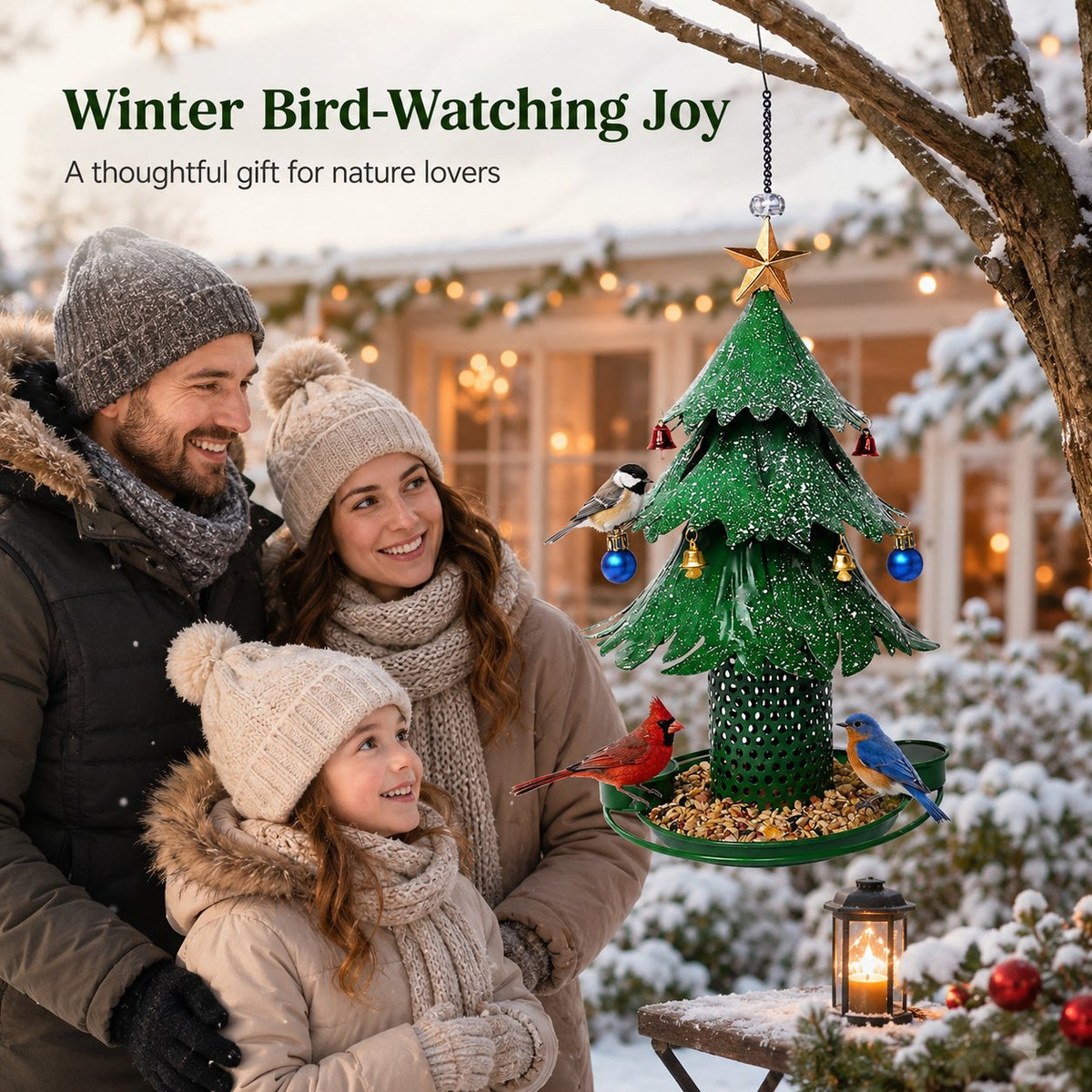 🔥HOT SALE 49% OFF🎄Christmas Tree Bird Feedera🐦Festive Backyard Holiday Decor✨