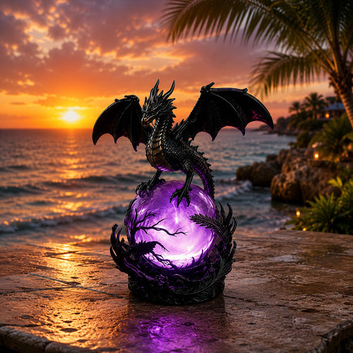 🔥 TODAY ONLY 70% OFF – Gothic Dragon Orb Lamp, Mystical Table Light