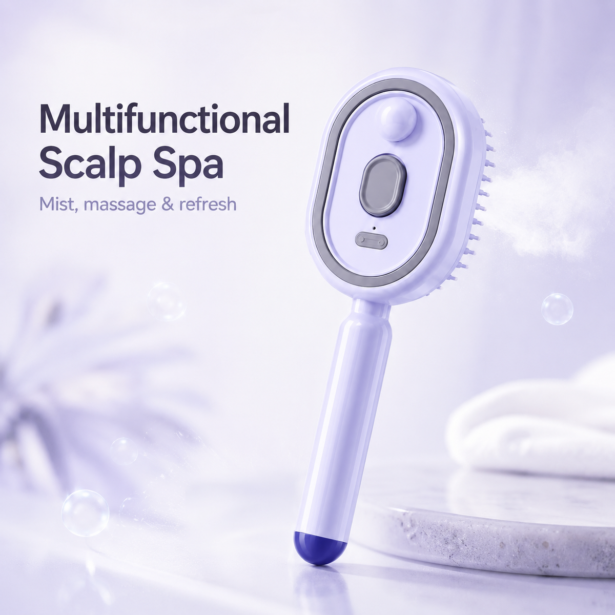 Electric Mist-Spraying Massage Cushion Brush