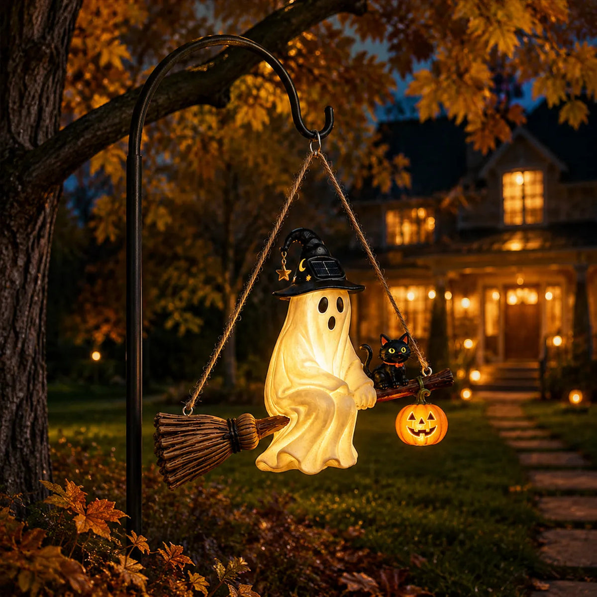 🌙🌙Solar Ghost Hanging Light ——From Daylight Charm to Evening Glow