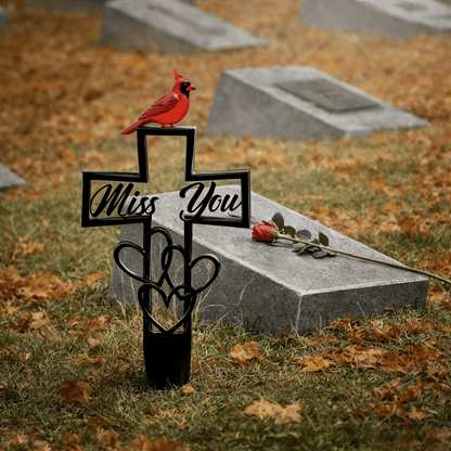 🐦LAST DAY 49% OFF -💖💖Metal Cemetery Memorial Plaque for Remembrance✝️