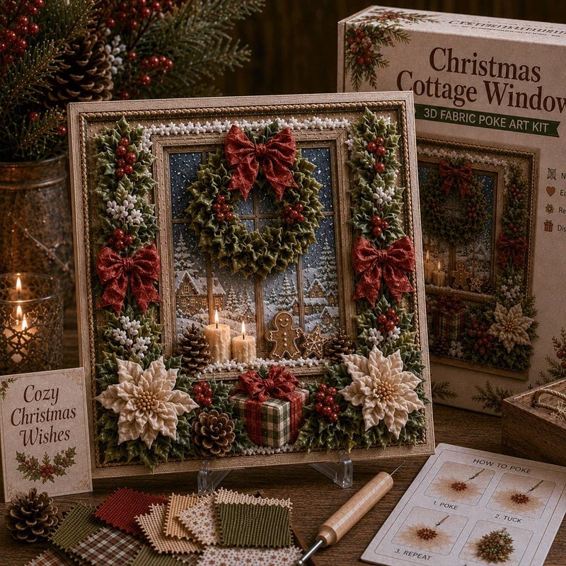 🎁 3D-kerststof-poke-art-set🎄 Buy 2 & Get Free Shipping 🎁