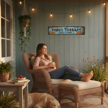 🏡🏡Summer Sale 50% OFF🔥Country-style "Porch Healing" Metal Sign