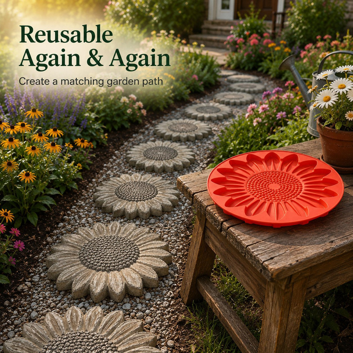 💥 LAST DAY 60% OFF - 🌻 Reusable Garden Art Mold – Make Your Garden Truly One of a Kind (📦Buy 2 Free Shipping)