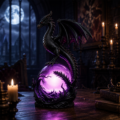 🔥 TODAY ONLY 70% OFF – Gothic Dragon Orb Lamp, Mystical Table Light