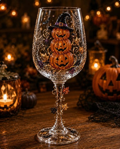 🔥🔥🎁Halloween  Wine Glass Collection Gift Box Set✨
