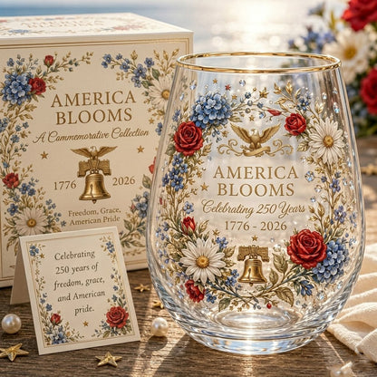 America 250th Anniversary Glass Tea Cup Collection