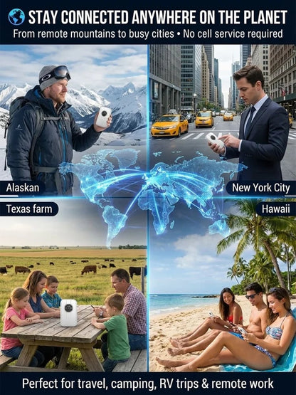 [Global Coverage, Free for Life] Boundless Portable Wi-Fi– 🛡️No Contract, No Hidden Costs