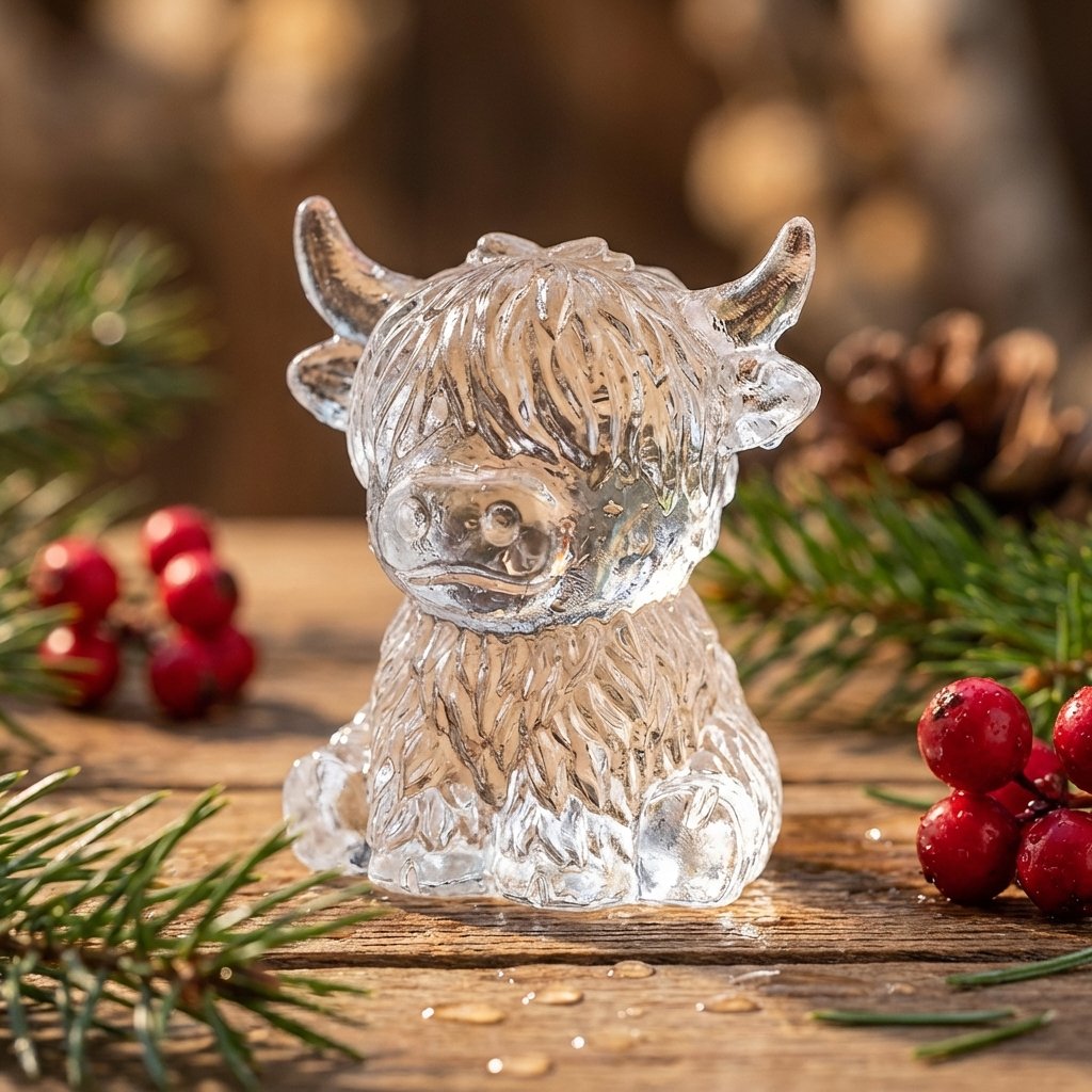 🐮 Mini Highland Cow Ice Cube Mold – Buy 2 Free Shipping