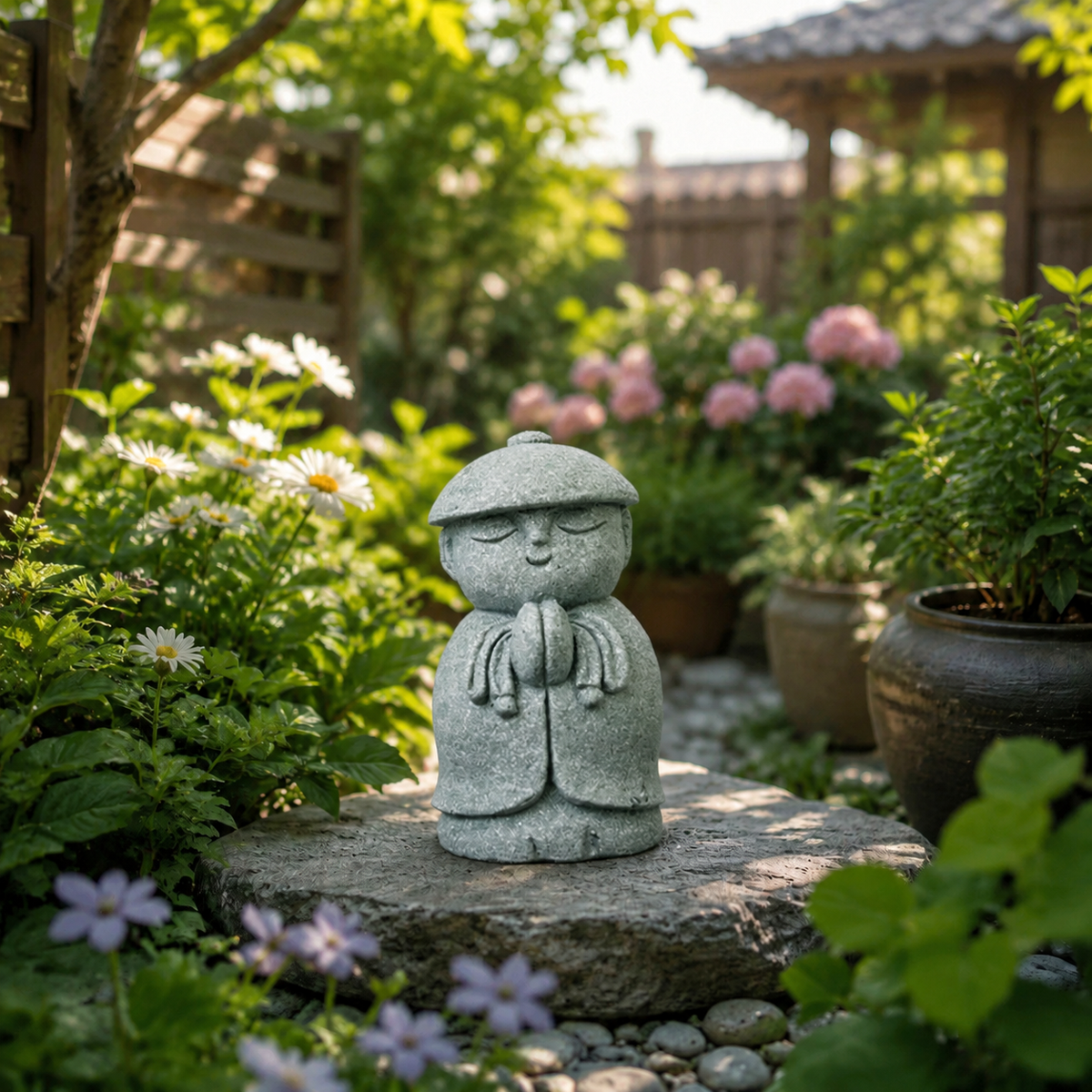 🧘🧘Summer Sale 50% OFF🔥Handcrafted Mini Stone Zen Jizo Statue