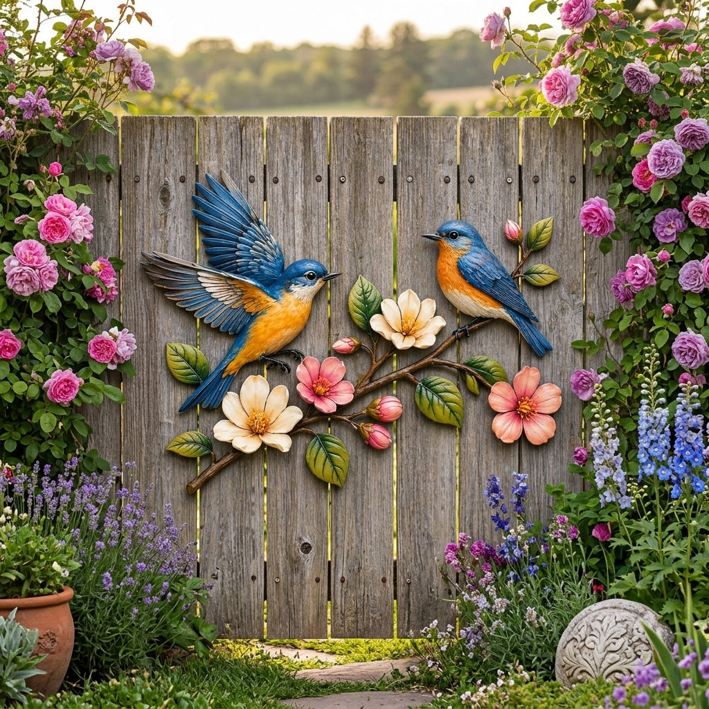 💐💐Last Day 50% OFF🔥 - Handcrafted  Metal Bluebird Wall Art