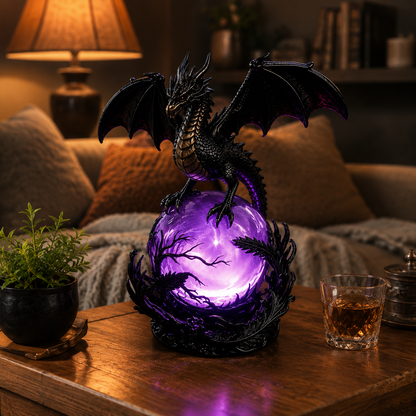 🔥 TODAY ONLY 70% OFF – Gothic Dragon Orb Lamp, Mystical Table Light