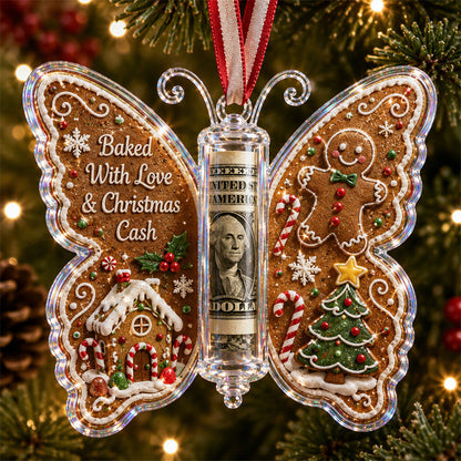 🎅🎅 2026 Christmas Gift 50% Off--🦋💵 Christmas Cash Gift Butterfly Ornament – Holiday Money Holder Keepsake 🎄✨