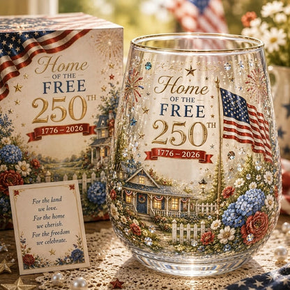 America 250th Anniversary Glass Tea Cup Collection