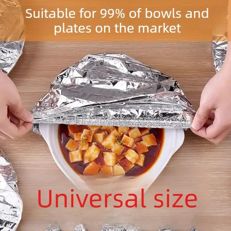 🍲🍲🔥 Home dining table & food container aluminum foil heat-retaining cover