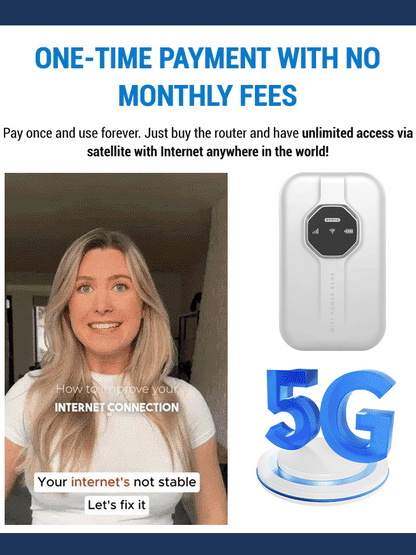 [Global Coverage, Free for Life] Boundless Portable Wi-Fi– 🛡️No Contract, No Hidden Costs