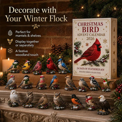 🎅 2026 Christmas Gift 50% Off--🐦🎄 Christmas Bird Advent Calendar 2026 – 24 Days of Feathered Joy 🎁✨